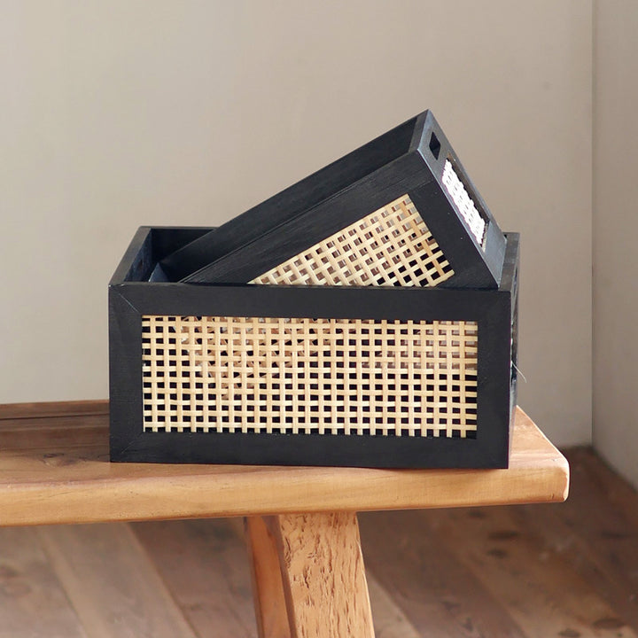 High-quality storage basket with braided design