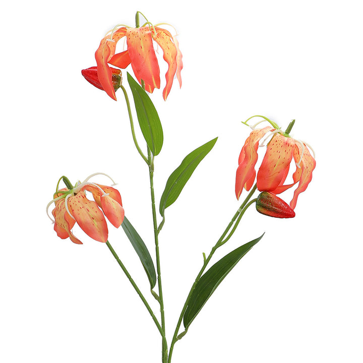 Artificial orchid bouquet with vibrant blooms and fine details