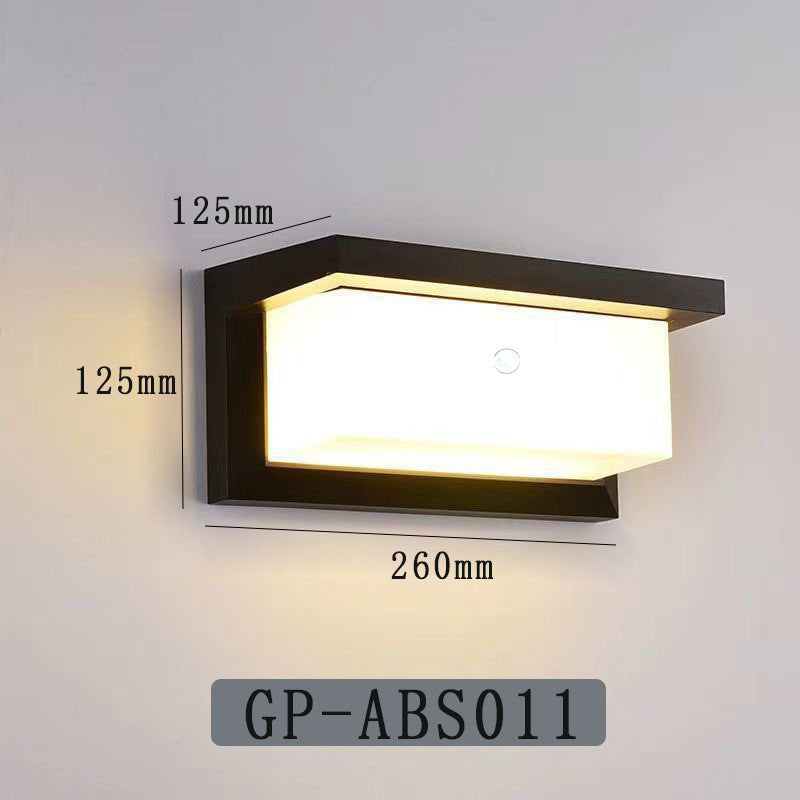 Decorative octagonal LED wall lamp