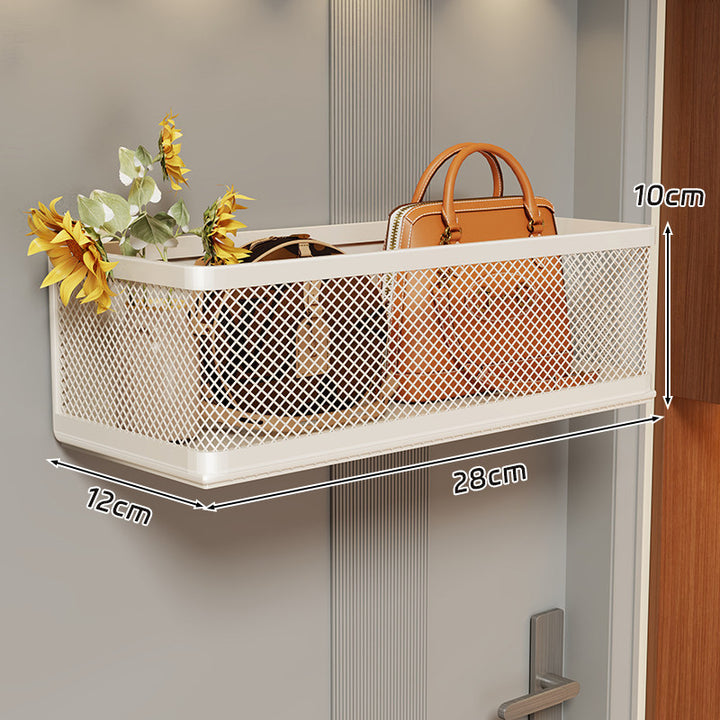 Wall-Mounted Mesh Storage Basket