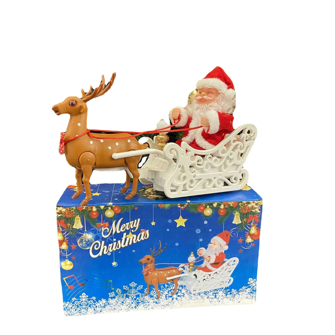 Santa Claus and Reindeer Figures Set