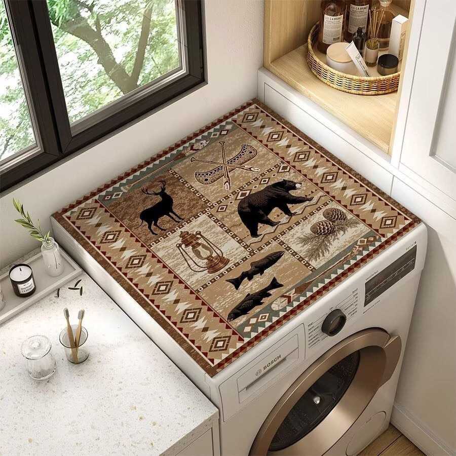 Wildlife-Themed Laundry Room Mat