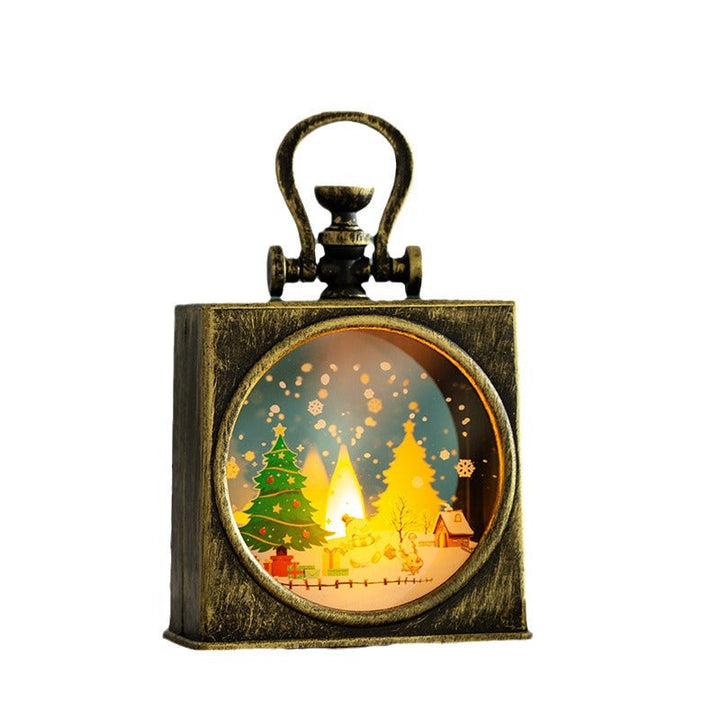 Decorative Christmas lantern with LED lighting