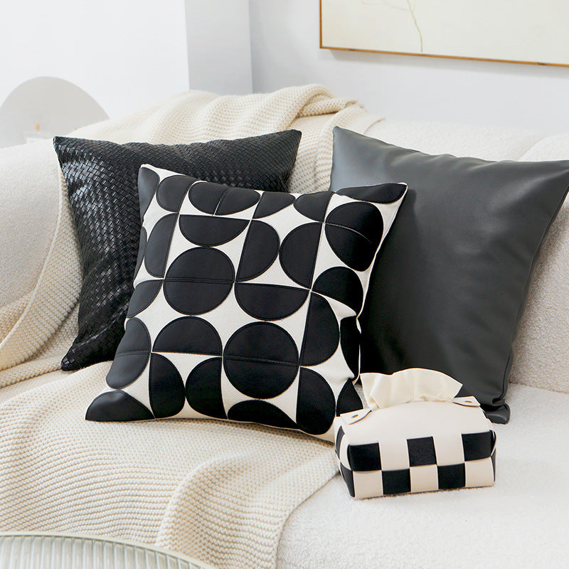 Geometric Patterned Decorative Throw Pillow