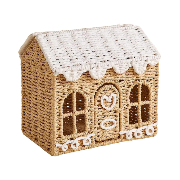 Playful storage basket in house design