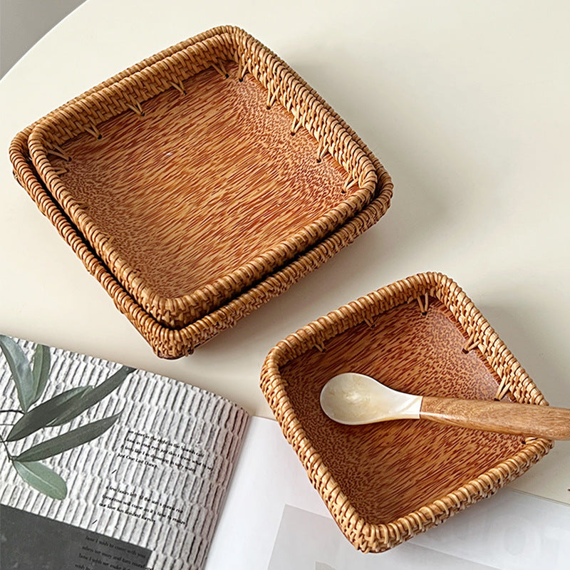Handcrafted decoration basket in natural design