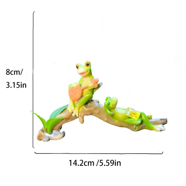Whimsical Frog Figurine