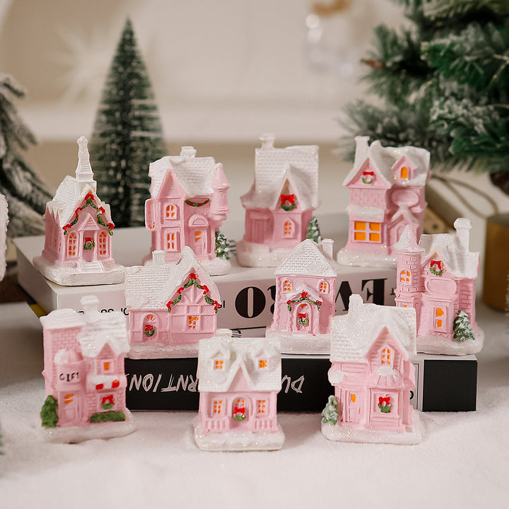 Illuminated Christmas village House Decor