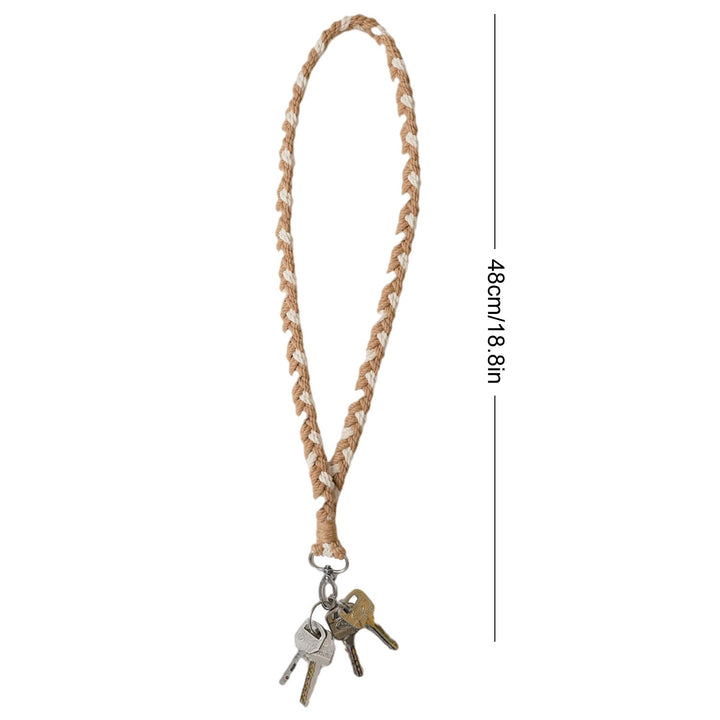 Braided Macrame Keychain Loop