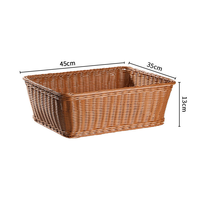 Large Rectangular Woven Storage Tray