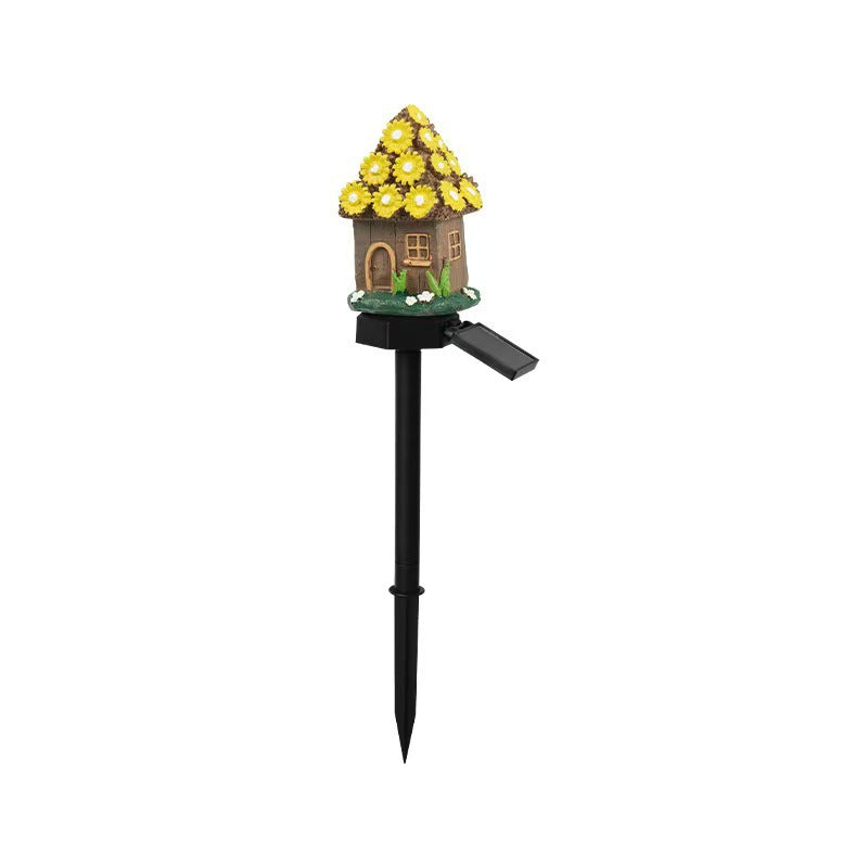 Miniature Hand-Painted Resin Mushroom Fairy House Garden Ornament