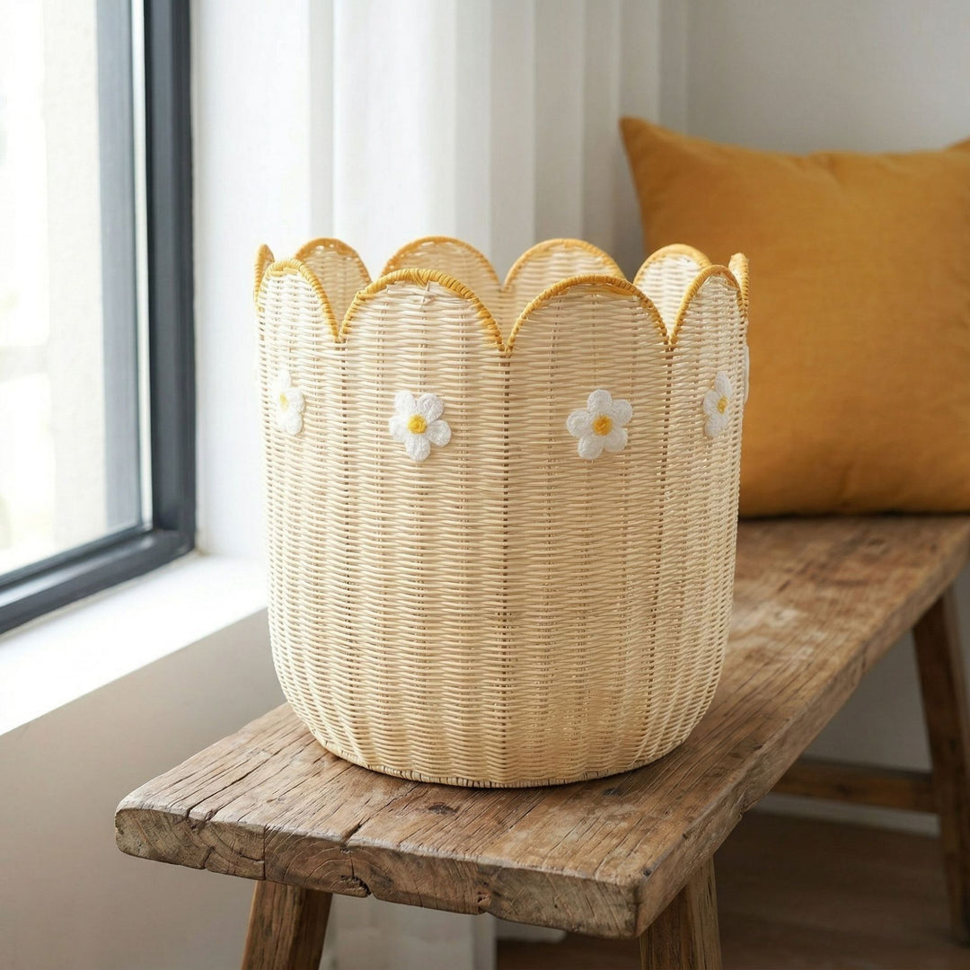 Decorative storage basket