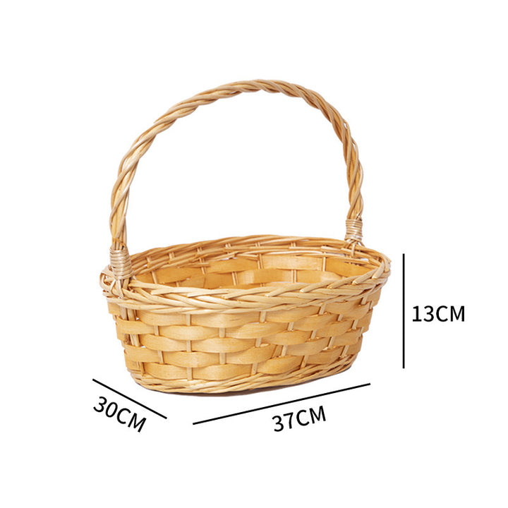 Handcrafted basket with practical handle