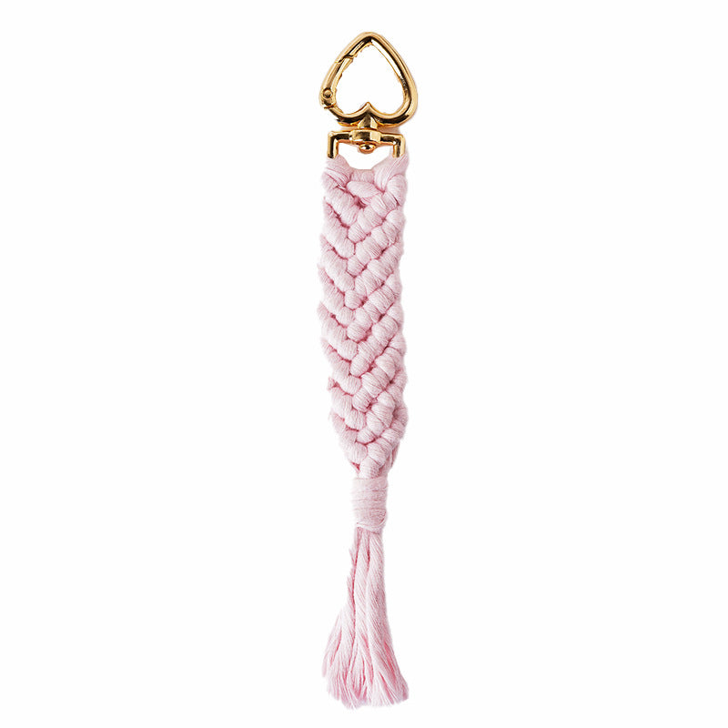 Decorative Macramé Keychain Holder