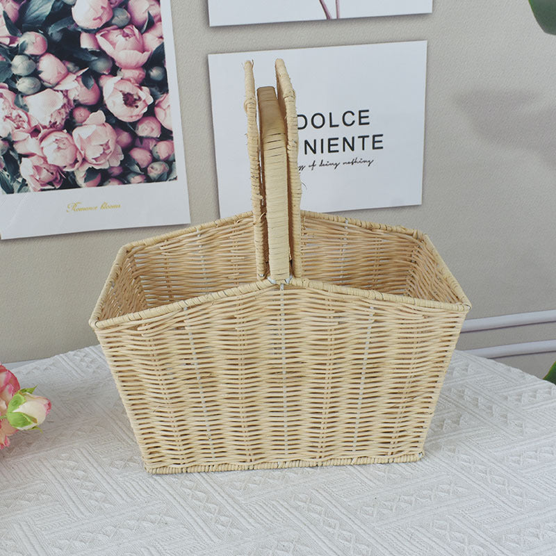 Handwoven Picnic Storage Basket