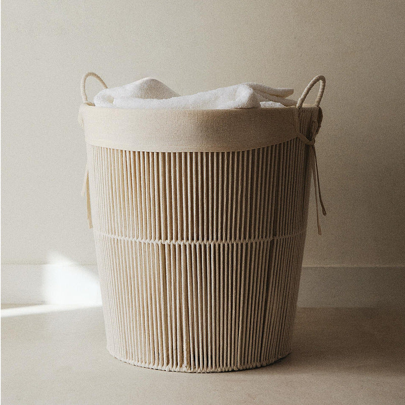 Modern storage basket made of sustainable materials