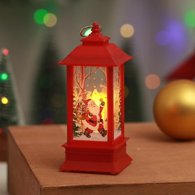 Nostalgic Christmas lantern with LED light