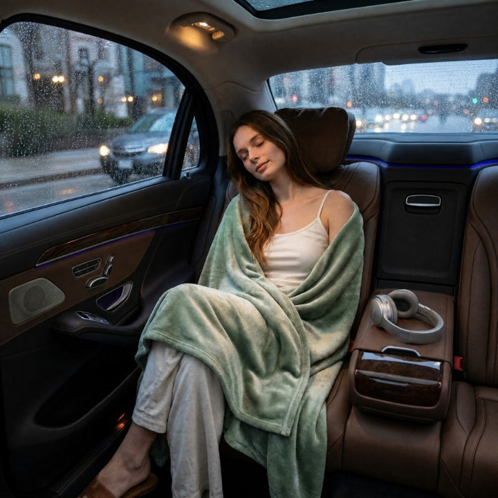 Warm Fleece Travel Blanket