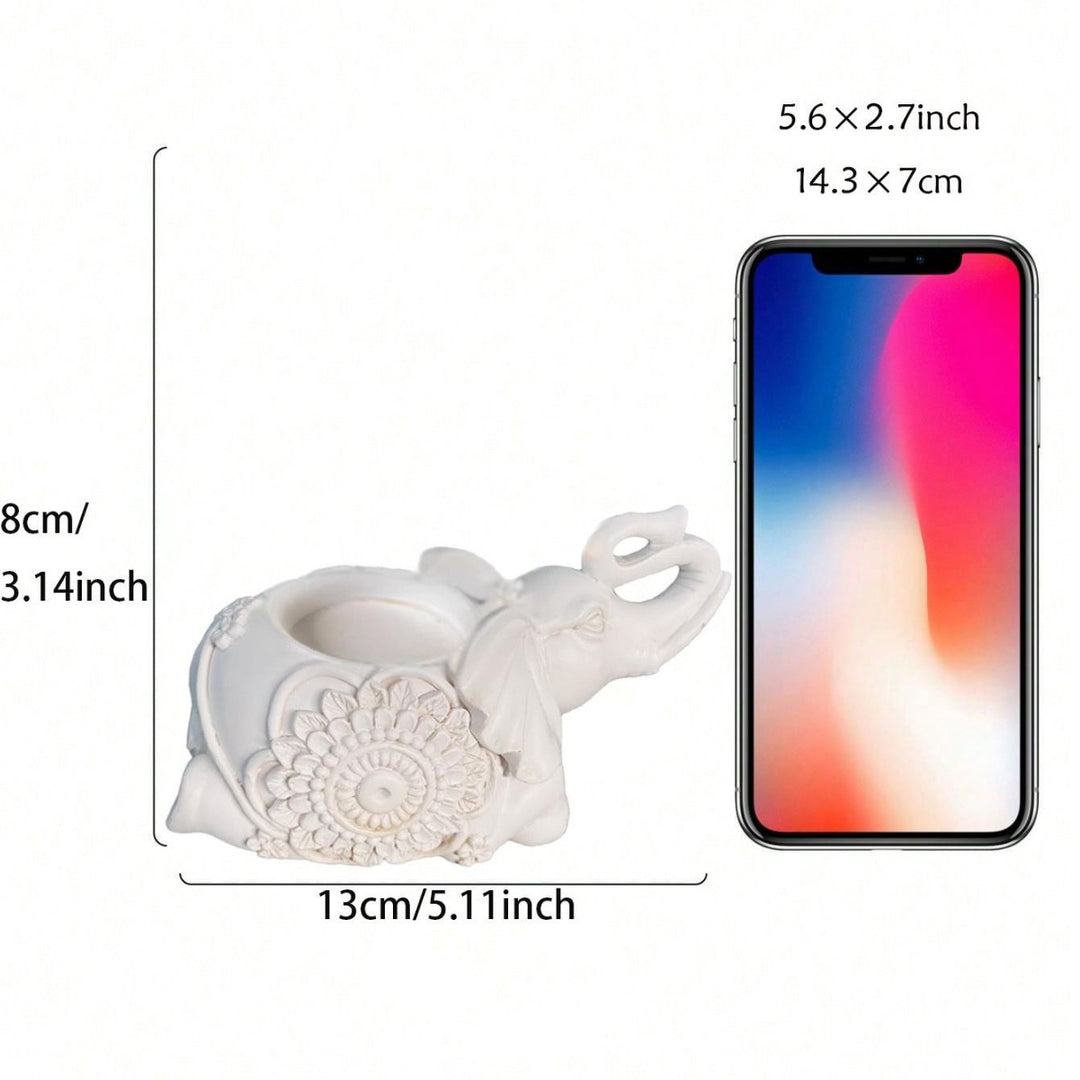Elephant-Themed Decorative Phone Stand