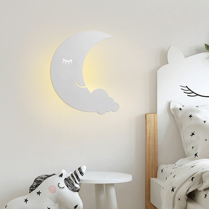 Cloud-shaped LED wall lamp