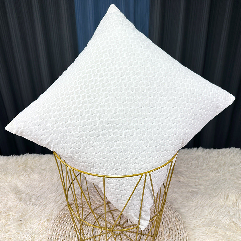 Textured Honeycomb Decorative Pillow