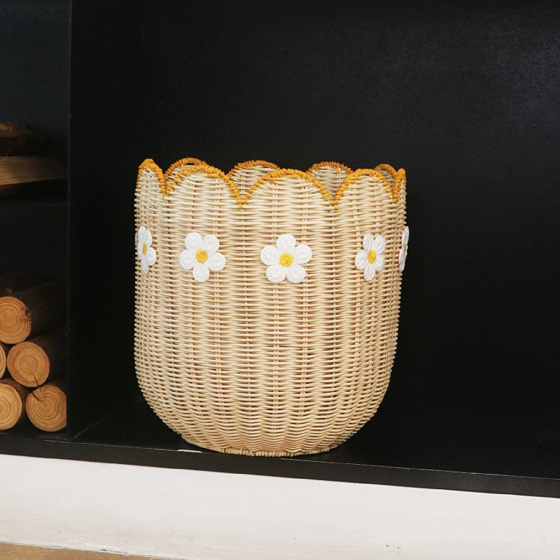 Decorative storage basket