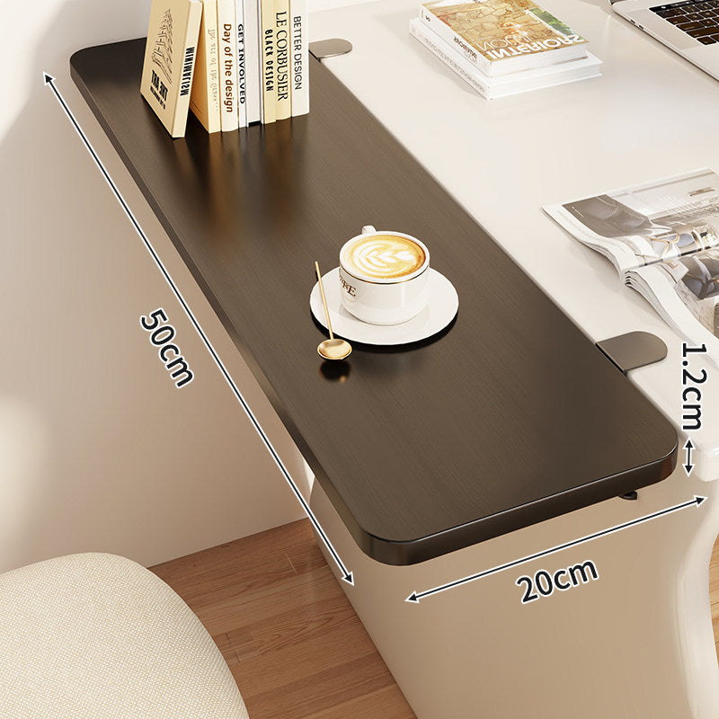 Compact Foldable Clip-On Desk-Edge Shelf