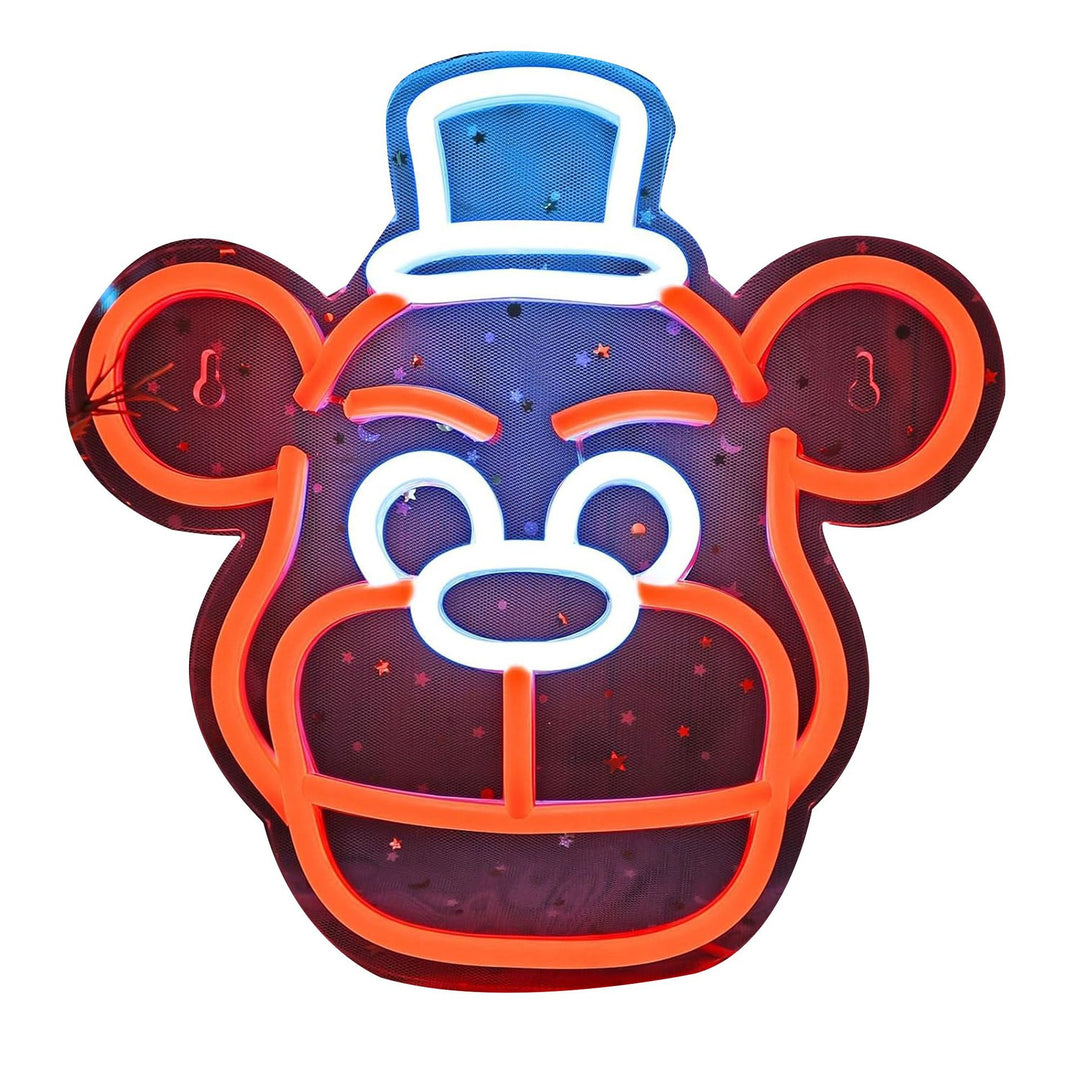 Cute Cartoon Mushroom Neon LED Wall Light with Acrylic Back
