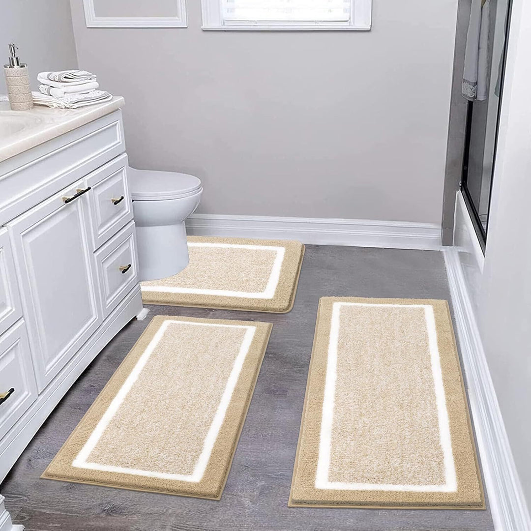 Modern Bathroom Mat Set