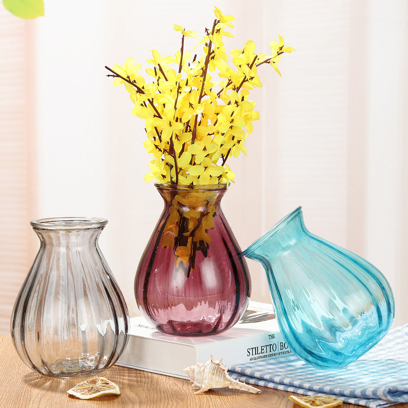 Elegant Curved Glass Vase