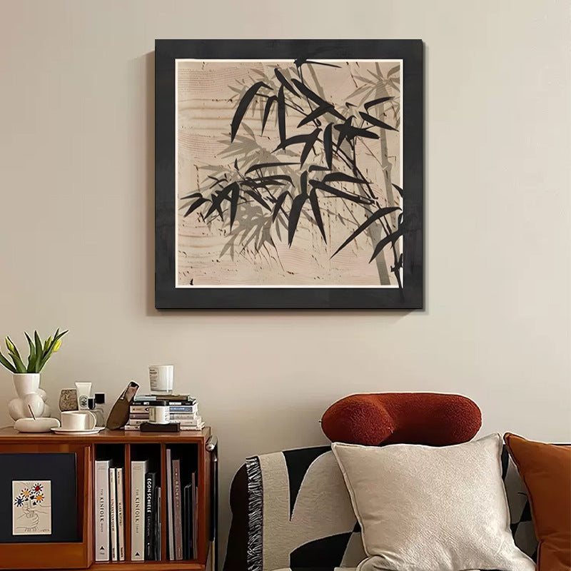 Framed Botanical Bamboo Artwork
