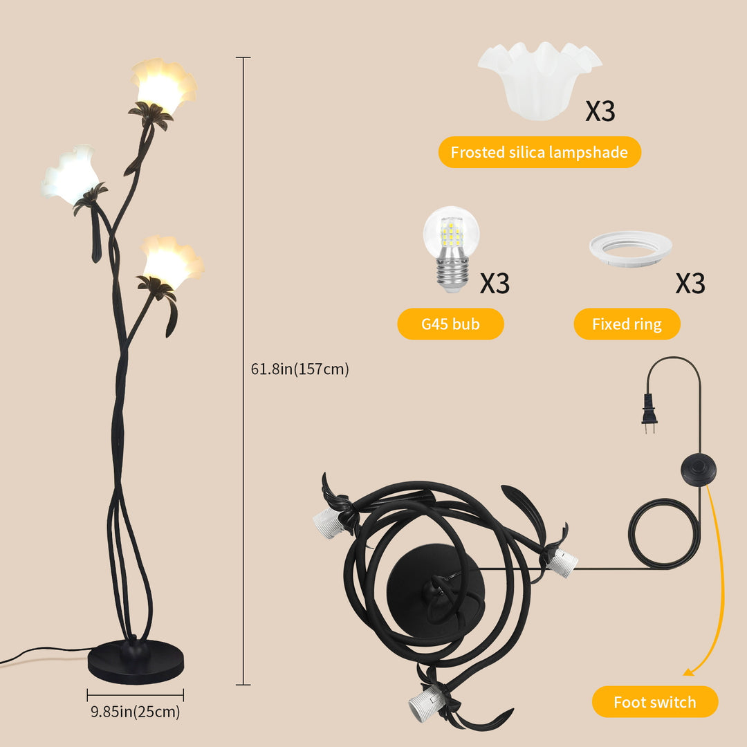 Artistic Flower Floor Lamp