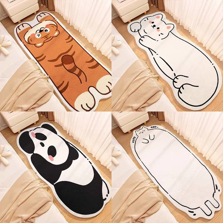 Cute Cat-Shaped Plush Bath Mat