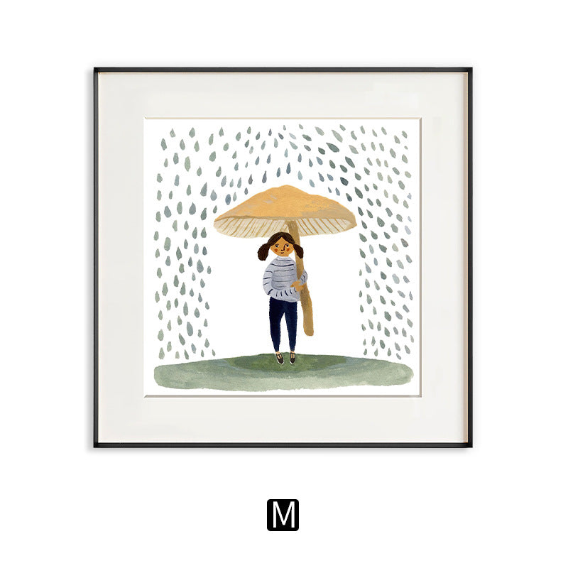 Framed Animal Illustration Artwork