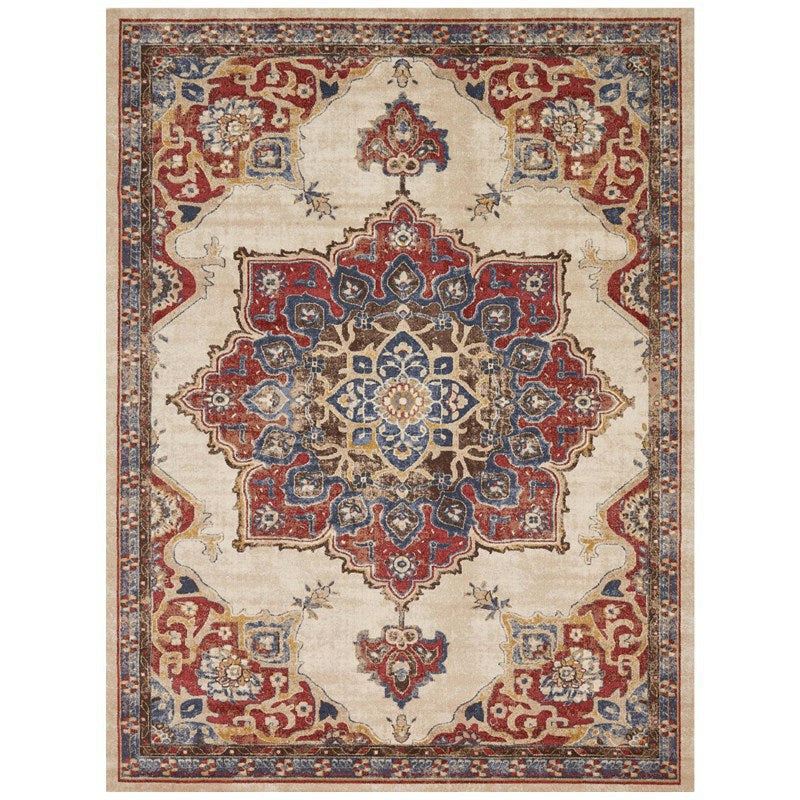 Vintage Floral Medallion Area Rug