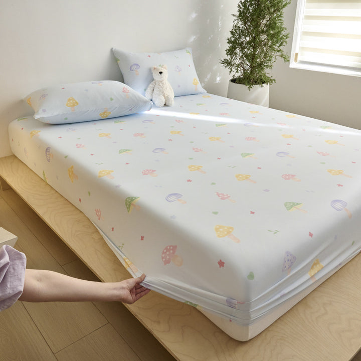 Soft Cotton Playful Patterned Mattress Protector