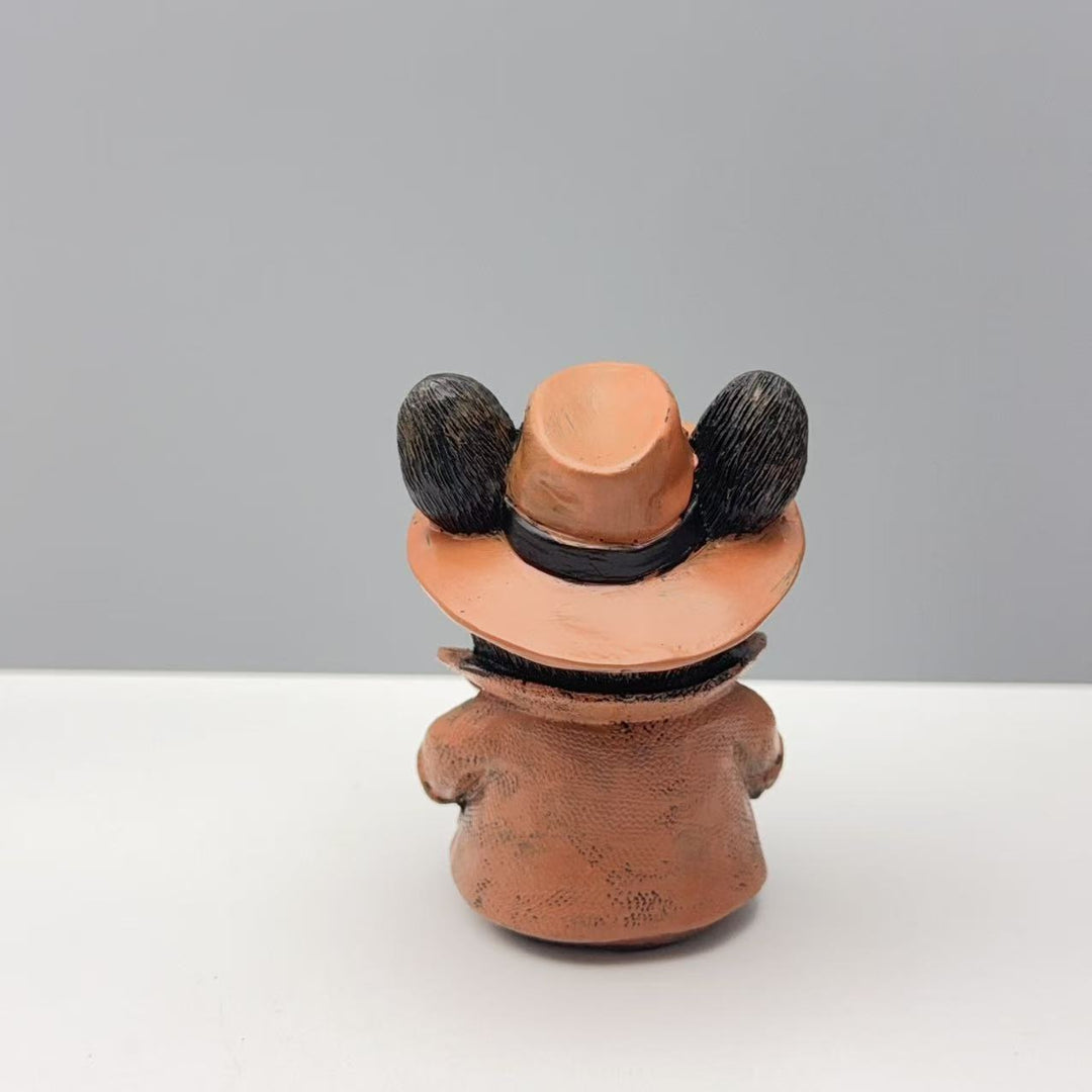 Decorative figure French Bulldog in suit