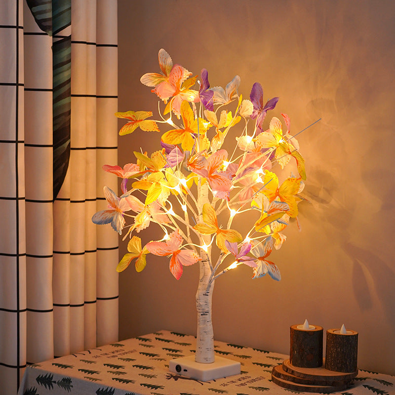 LED Butterfly Blossom Branch Table Lamp
