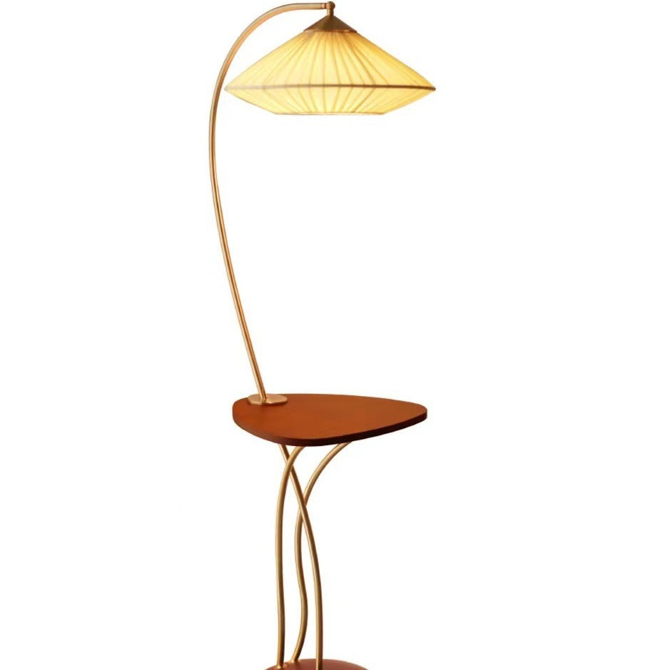 Modern artistic reading lamp with integrated side table
