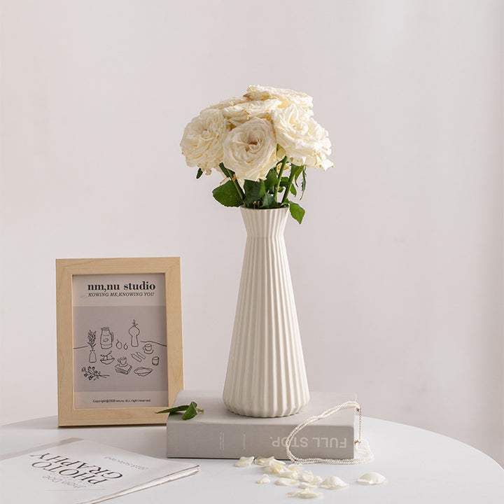 Elegant Textured Ceramic Vase