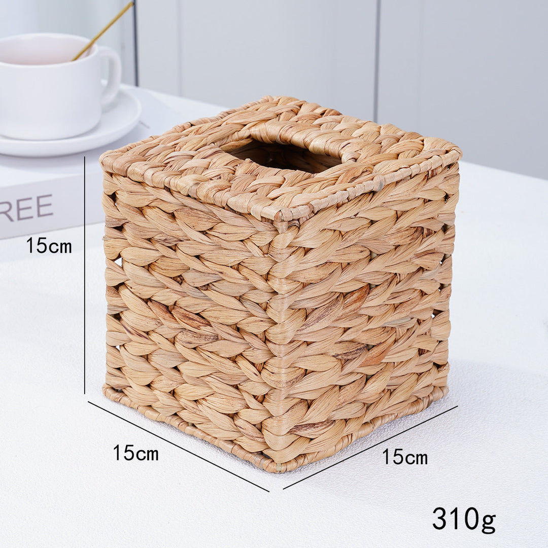 Natural Fiber Cube Storage Basket