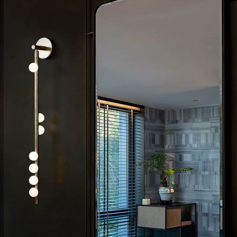 Modern vertical LED wall light