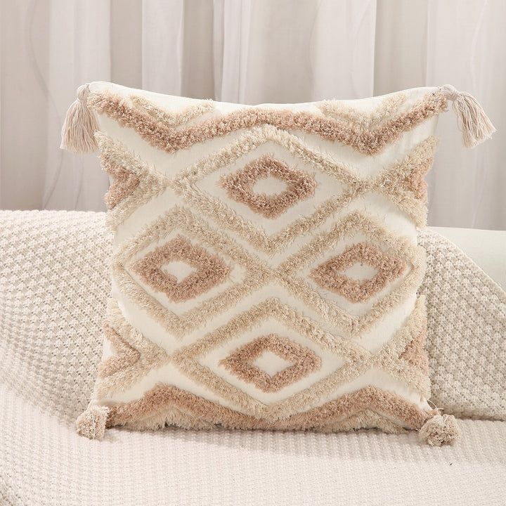 Textured Diamond Pattern Throw Pillow