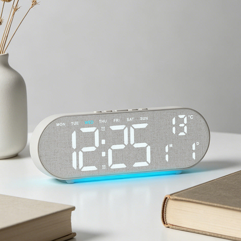Digital Multi-Function Alarm Clock with Temperature Display
