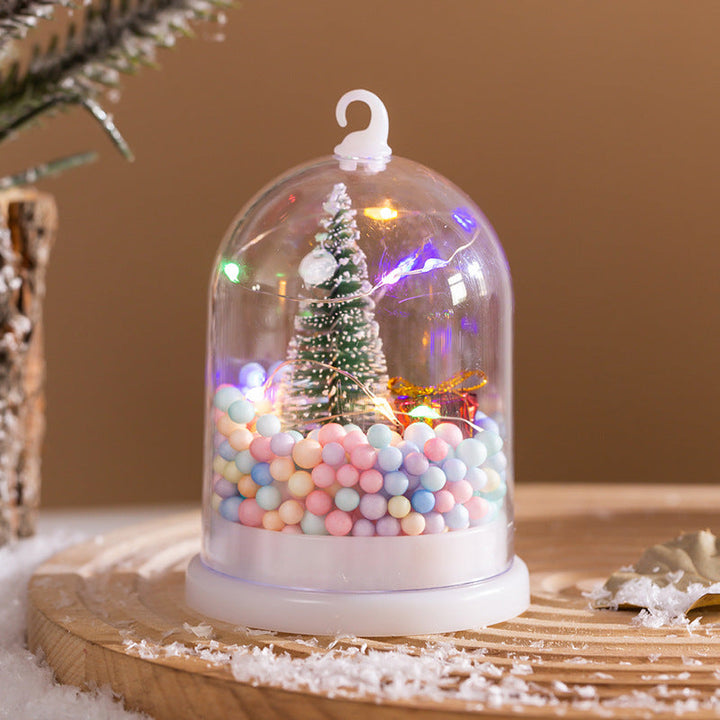 Decorative lantern with Christmas motif