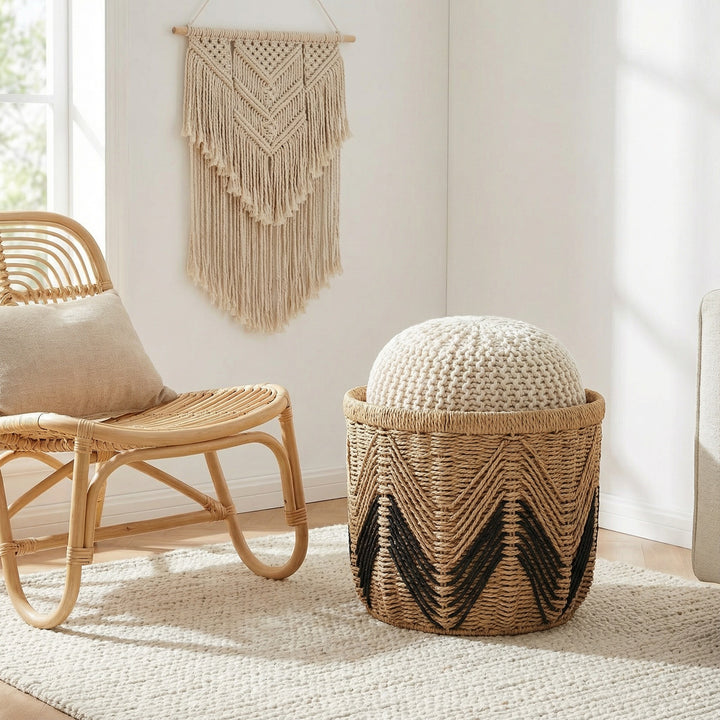 Decorative storage basket