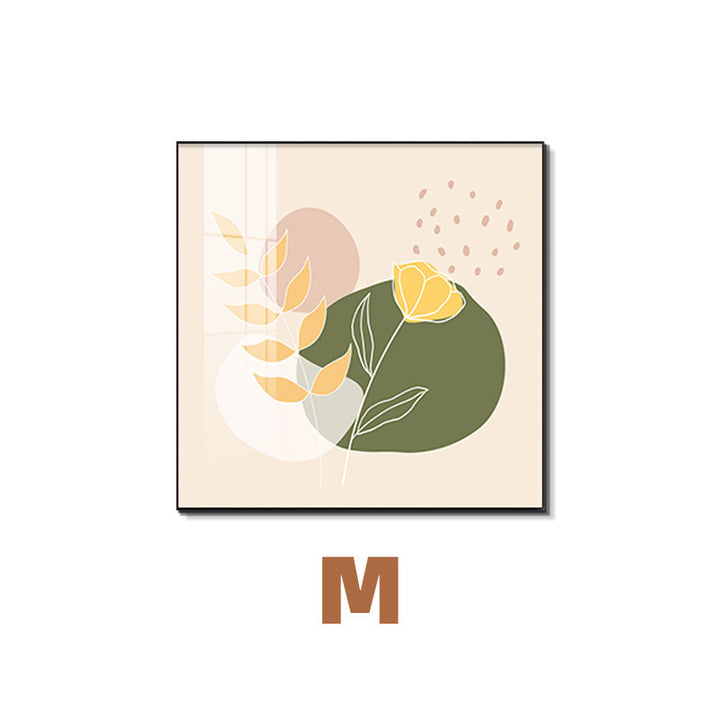 Framed Abstract Botanical Line Art Print