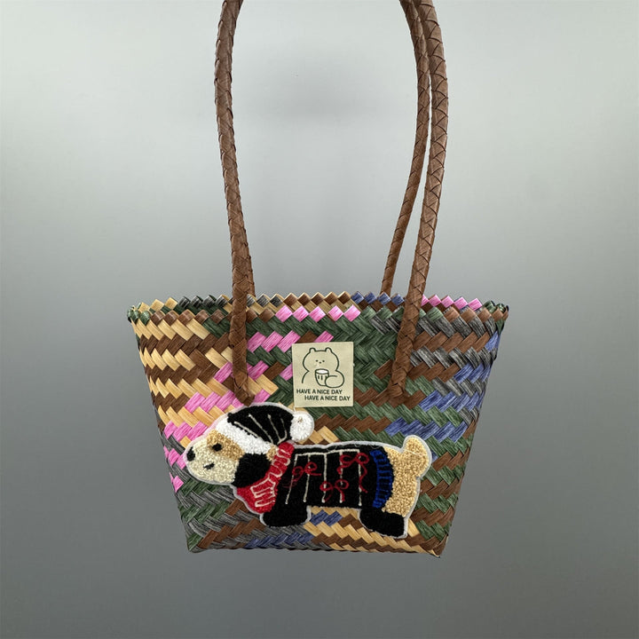 Playful and Handmade Basket Bag