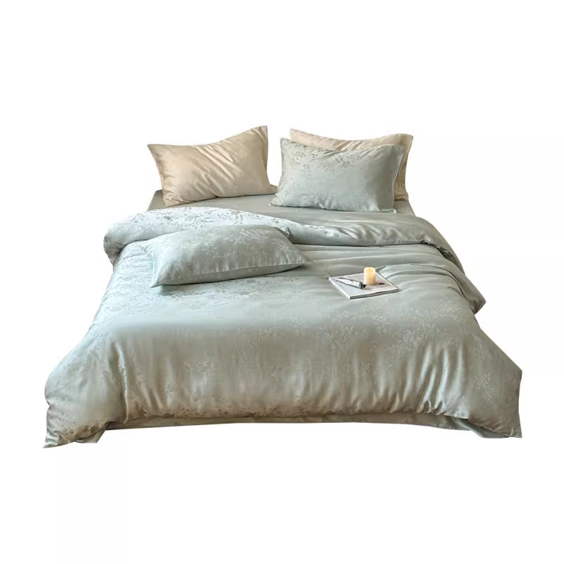 Luxurious Woven Cotton Duvet Cover Set