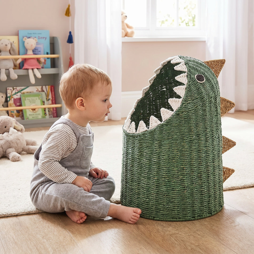 Animal-shaped toy basket